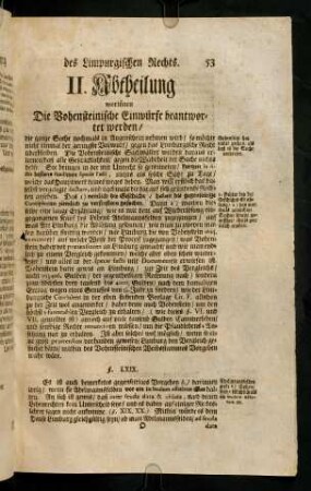 53-78, II. Abtheilung und Verantwortung der Hohensteinischen Einwürfe.