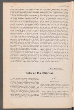 Celia en los infiernos : [Comedia en cuatro actos - Acto I, escena final]