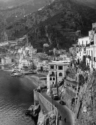 Amalfi. Teilansicht des Stadtkerns