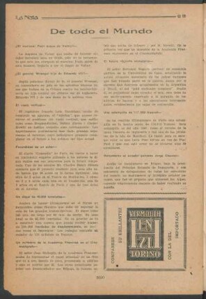 De todo el Mundo [Notas]