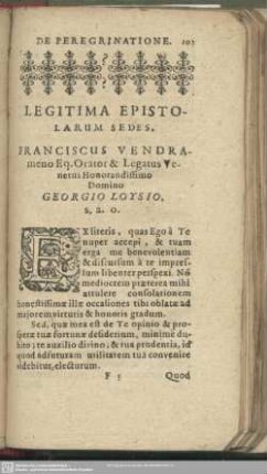 Legitima Epistolarum Sedes