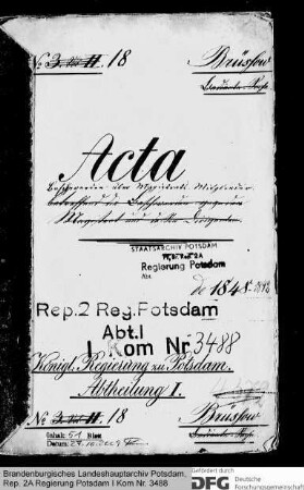 Beschwerden über Magistratsmitglieder in Brüssow