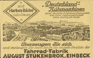Fahrrad-Fabrik August Stukenbrok, Einbeck