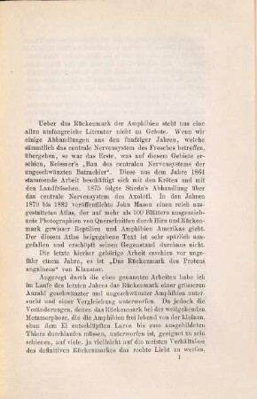 Beiträge zur Kenntnis des Rückenmarkes der Amphibien