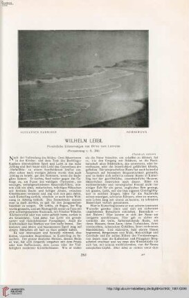 Wilhelm Leibl, [2]: persönliche Erinnerungen
