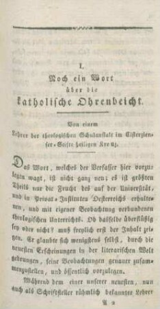 3-111 Noch ein Wort über die katholische Ohrenbeicht