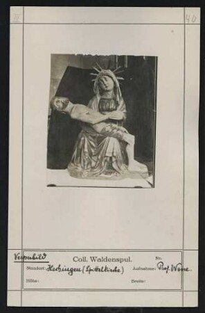 Vesperbild Standort: Hechingen (Spitalkirche)