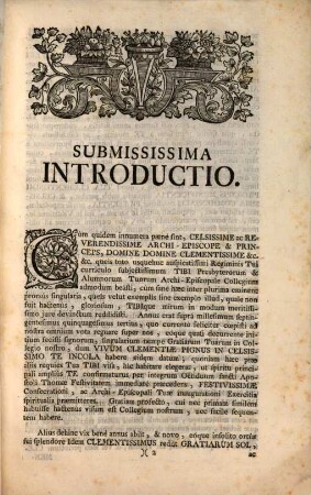 Submississimæ Servitutis Debitum, Seu Invitationes Primitiales Ad Celsissimum Dominum Dominum Sigismundum Christophorum Archi-Episcopum, ... Ex ... S.R.I. Prosapia Comitum De Schrattenbach ...
