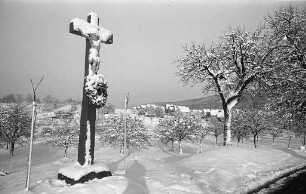 Winterlandschaft bei Ettlingenweier.