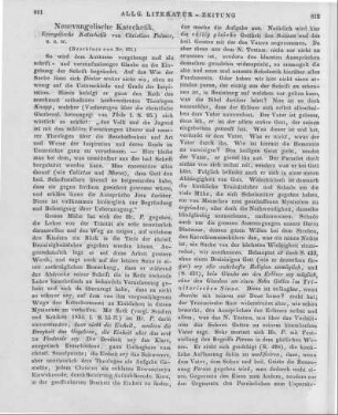 Palmer, C.: Evangelische Katechetik. Stuttgart: Steinkopf 1844 (Beschluss von Nr. 101)