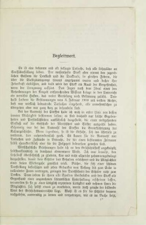 Begleitwort