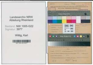 Entnazifizierung Karl Wittig , geb. 29.05.1914 (Prokurist)