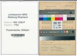 Entnazifizierung Wilhelm Pulvermacher , geb. 18.09.1878 (Bauunternehmer)