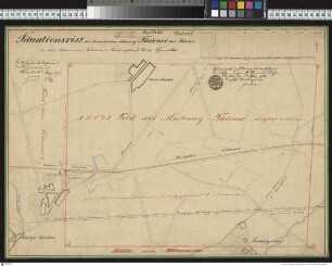 Situationsriss der Braunkohlenmutung"Thieme"in den Feldmarken Filehne und Ludwigsdorf Krs. Czarnikau
