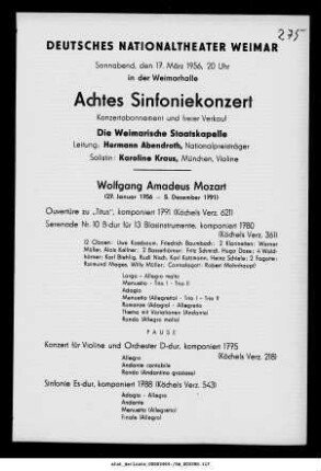 Achtes Sinfoniekonzert