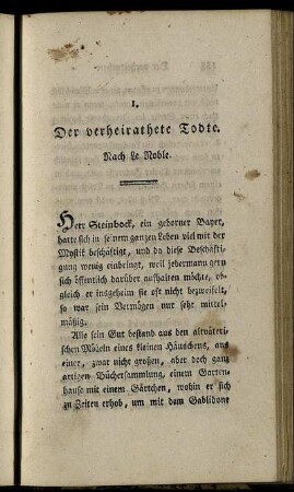 II. Kleine Romane und prosaische Rhapsodien.