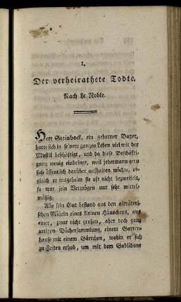 II. Kleine Romane und prosaische Rhapsodien.