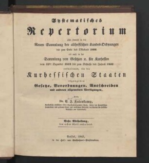 1: Den ersten Theil enthaltend