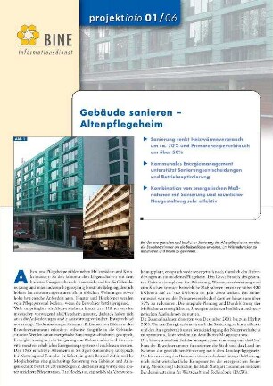 Gebäude sanieren - Altenpflegeheim.