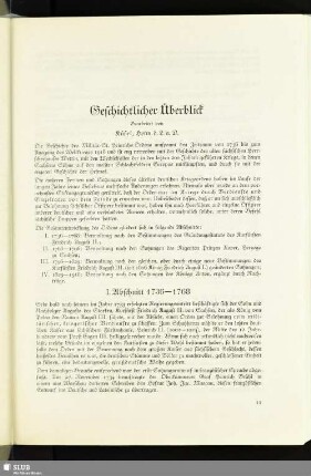 Geschichtlicher Überblick