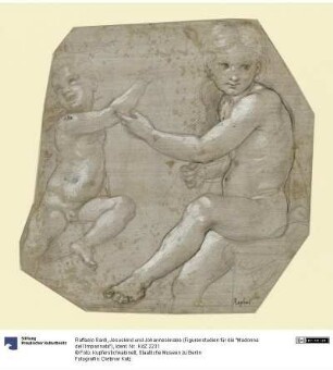 Jesuskind und Johannesknabe (Figurenstudien für die "Madonna dell´Impannata")