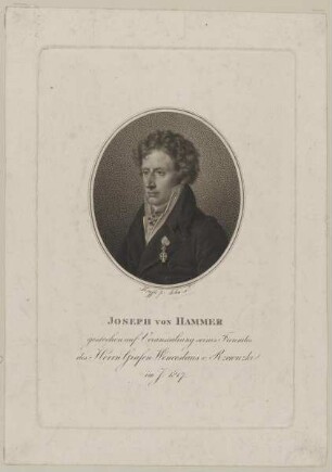 Bildnis des Joseph von Hammer