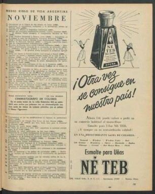 Medio siglo de vida argentina : Noviembre