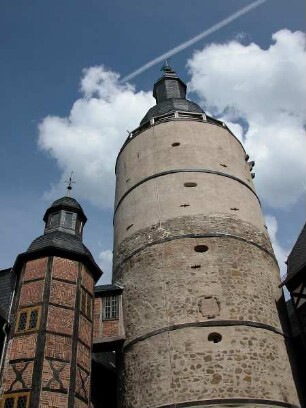 Burg Falkenstein im Harz : Burg Falkenstein im Ost-Harz, aufgenommen 2004