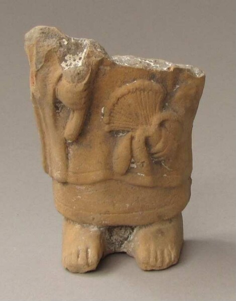 Lower part of a clay figure