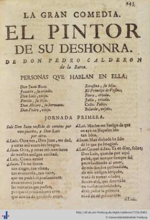 El Pintor de su Deshonra.