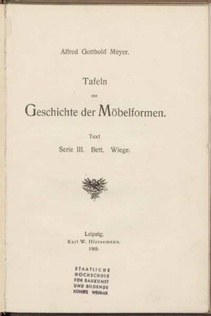 Ser. 3, Text: Bett, Wiege