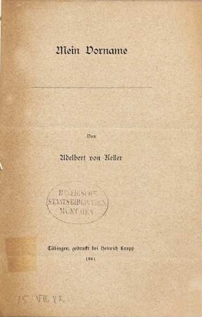 Mein Vorname
