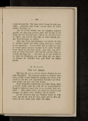 25. Kapitel. Auf der Flucht.