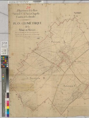 Departement de la Roer. Arrondissement d'Aix-la-Chapelle. Canton de Düren - Tableau d'Assemblage de la Mairie de Birkesdorf
