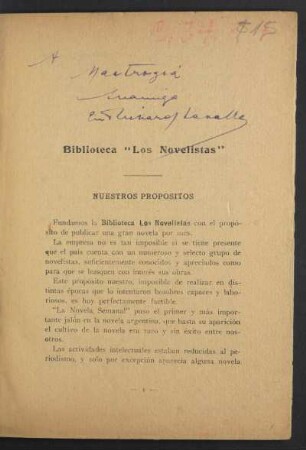 Nuestros propositos