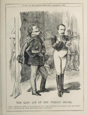 The last scene of the Italian drama