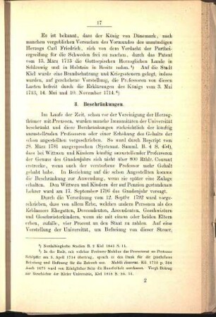 3. Beschränkungen.