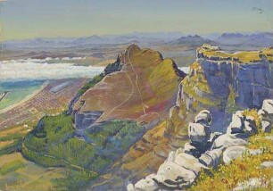 Kapstadt. Blick vom Tafelberg auf Kapstadt