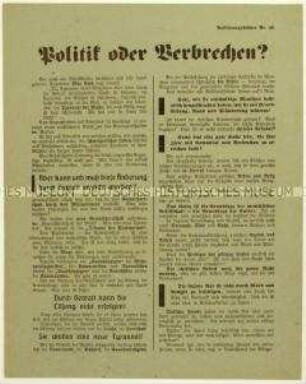 Flugblatt der Deutschen Erneuerungs-Gemeinde gegen den Bolschewismus