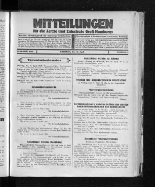 Jahrgang 1930, Hamburg, den 13. April, Nummer 15