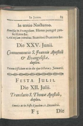 Festa Julii.