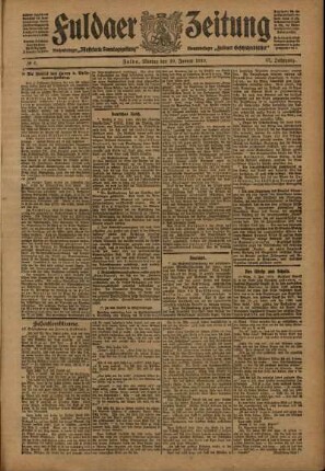 Ausgabe vom Montag, den 10. Januar 1910.