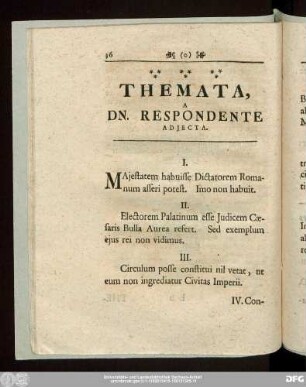 Themata, A Dn. Respondente Adiecta.