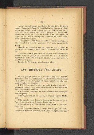 Les mesures francaises.