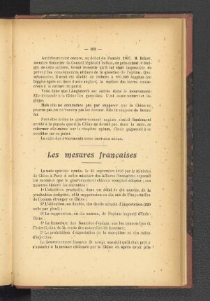 Les mesures francaises.