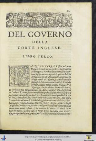 III. Del Governo Della Corte Inglese.