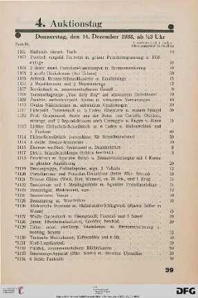 4. Auktionstag (Nr. 1101-1475)