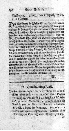 Le Socrate rustique. 2.éd.