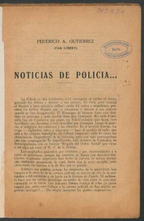 Noticias de policía...