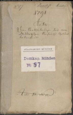 Rechnung und Verteilung der Einkünfte aus der durch den Vergleich dem Domkapitel zugefallenen Einkünfte der Dalbergschen Präbende